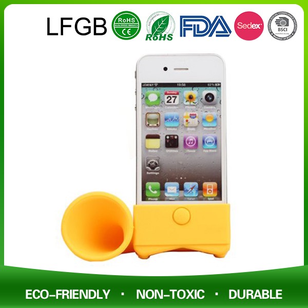 Silicone Horn Stand Portable Speaker Amplifier for Phone