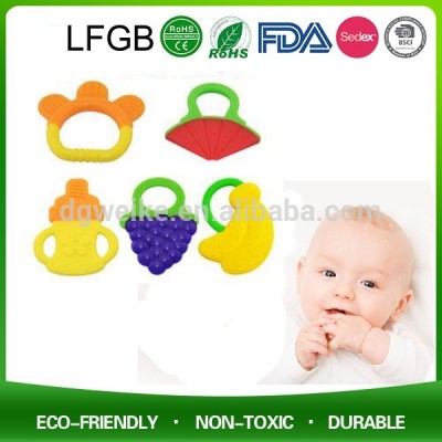 Custom Silicone gel Toy Baby Teething Ring