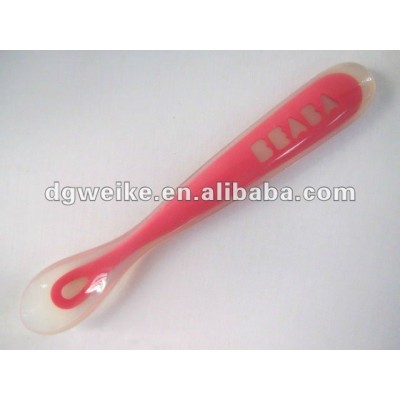 Food Grade Jelly Silicone Baby Feeding Spoon